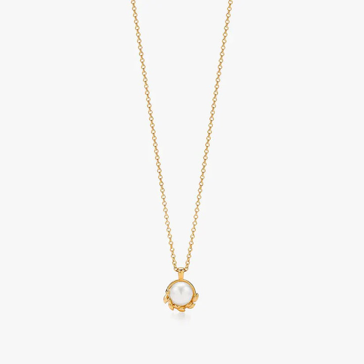 Olive Leaf Pendant - 18k Gold